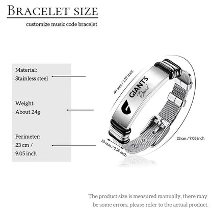 GWS Personalized Custom Men’s Metal Bracelet