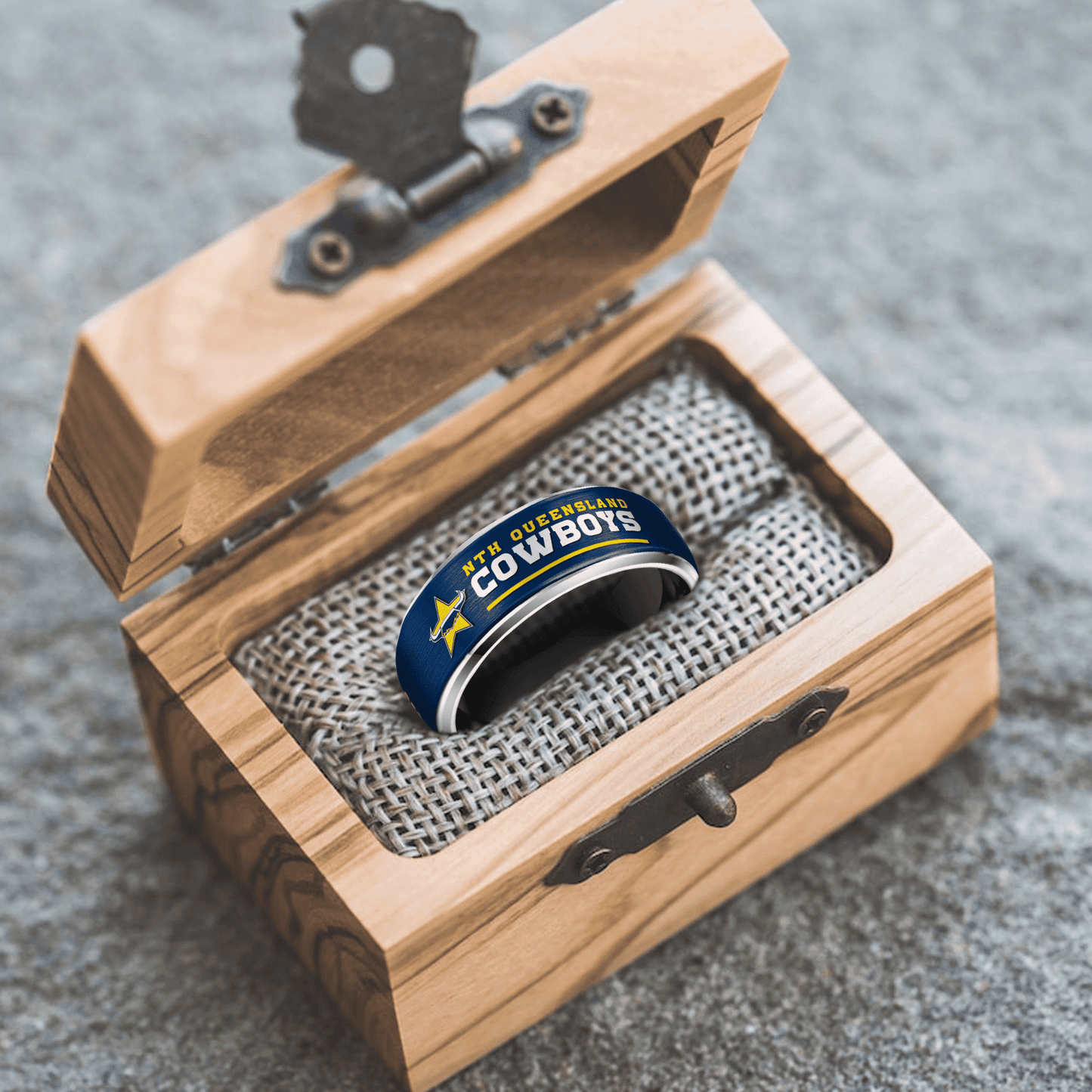 NRL Silver Tungsten Rings Gift For Fans 8