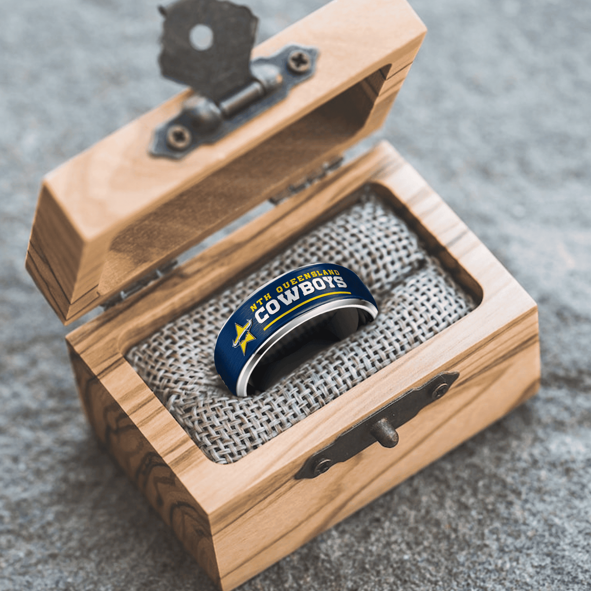 NRL Silver Tungsten Rings Gift For Fans 8