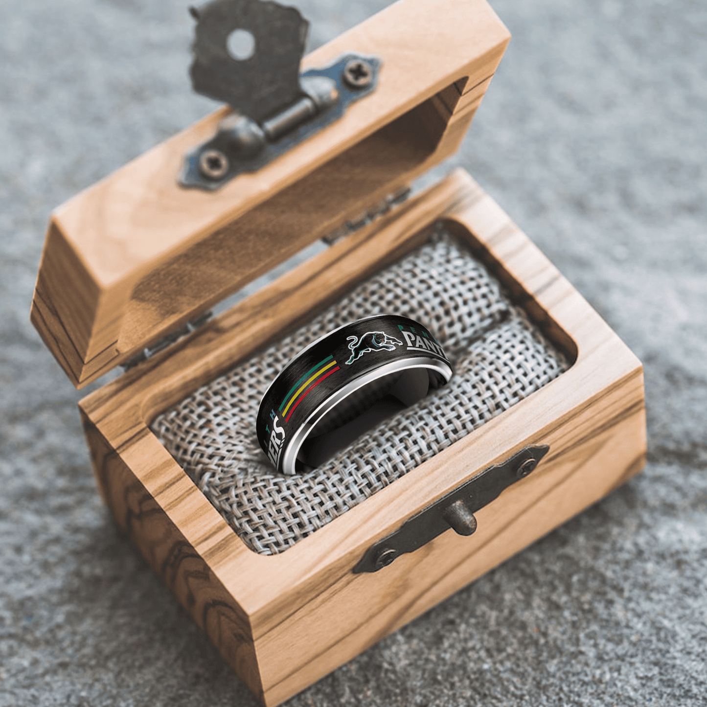 NRL Silver Tungsten Rings Gift For Fans 9