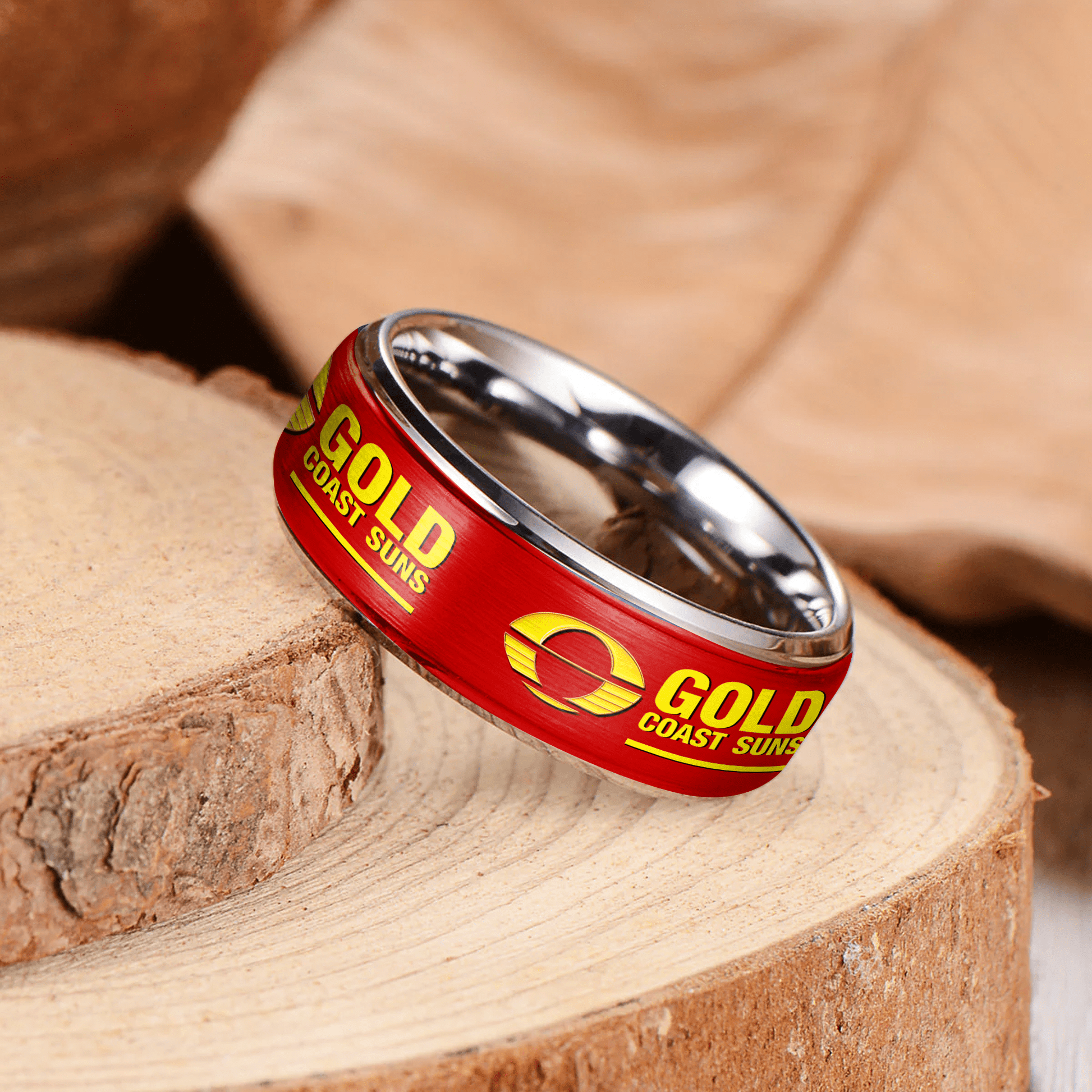 AFL Silver Tungsten Rings Gift For Fans 16