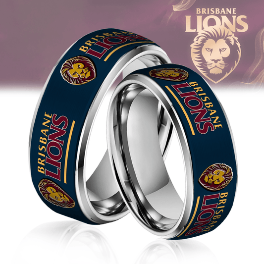 AFL Silver Tungsten Rings Gift For Fans 9