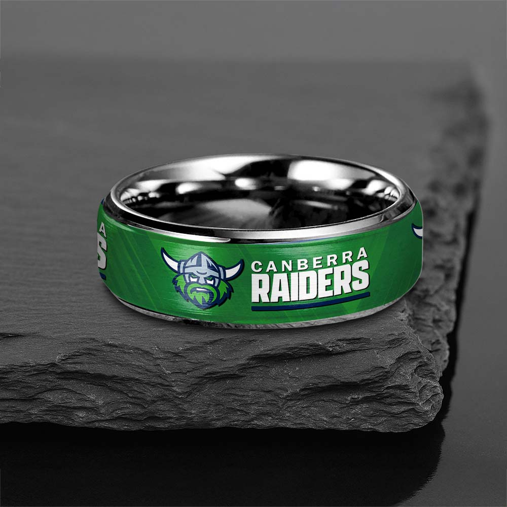 NRL Silver Tungsten Rings Gift For Fans 25
