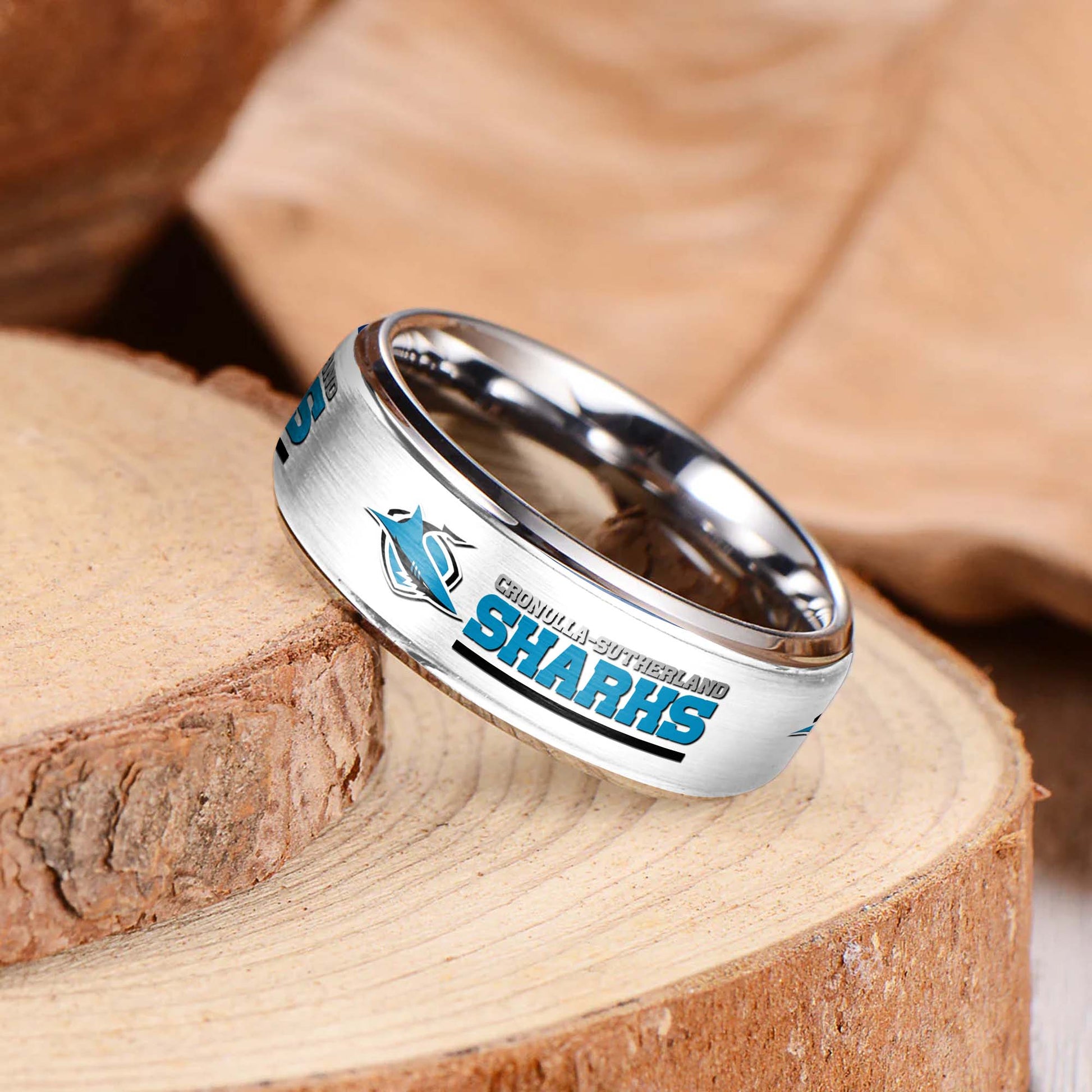 NRL Silver Tungsten Rings Gift For Fans 19