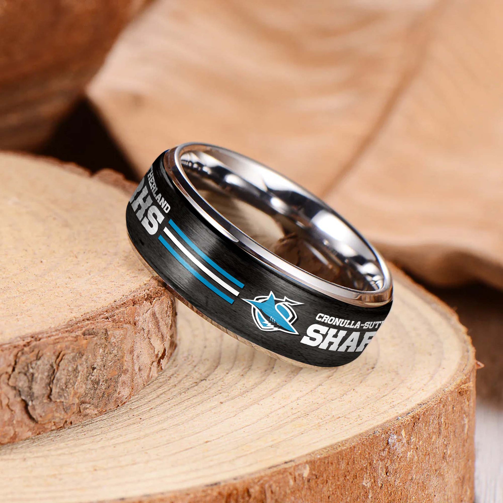 NRL Silver Tungsten Rings Gift For Fans 20