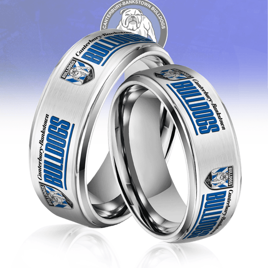 NRL Silver Tungsten Rings Gift For Fans 7