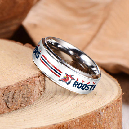 NRL Silver Tungsten Rings Gift For Fans 28