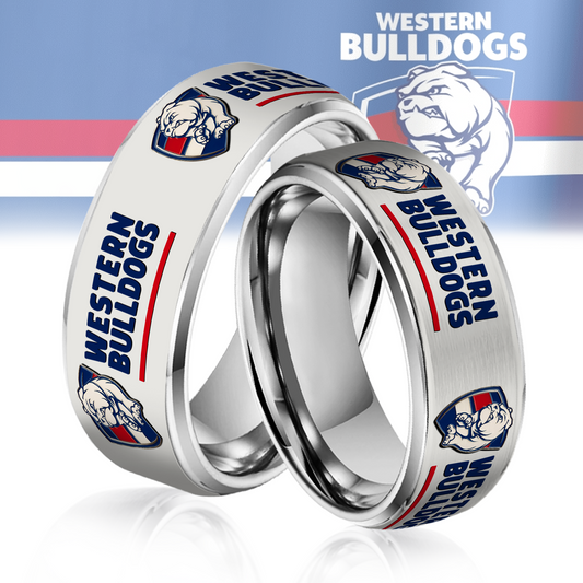 AFL Silver Tungsten Rings Gift For Fans 10