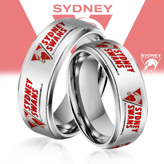 AFL Silver Tungsten Rings Gift For Fans 3