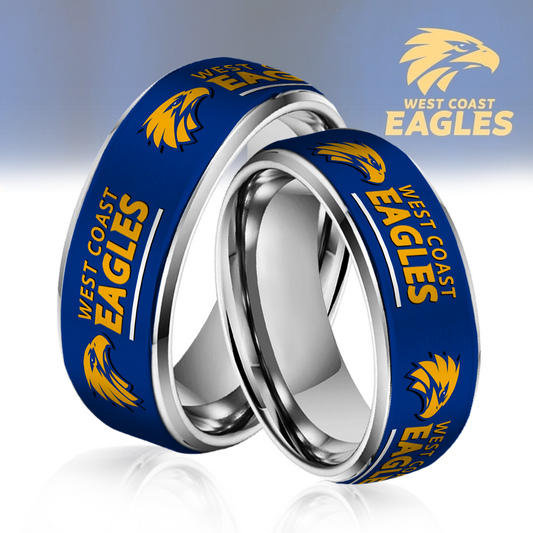 AFL Silver Tungsten Rings Gift For Fans 4