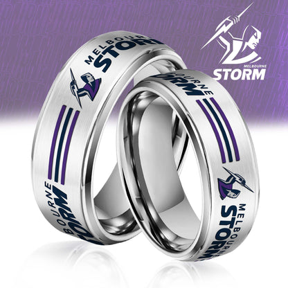 NRL Silver Tungsten Rings Gift For Fans 30