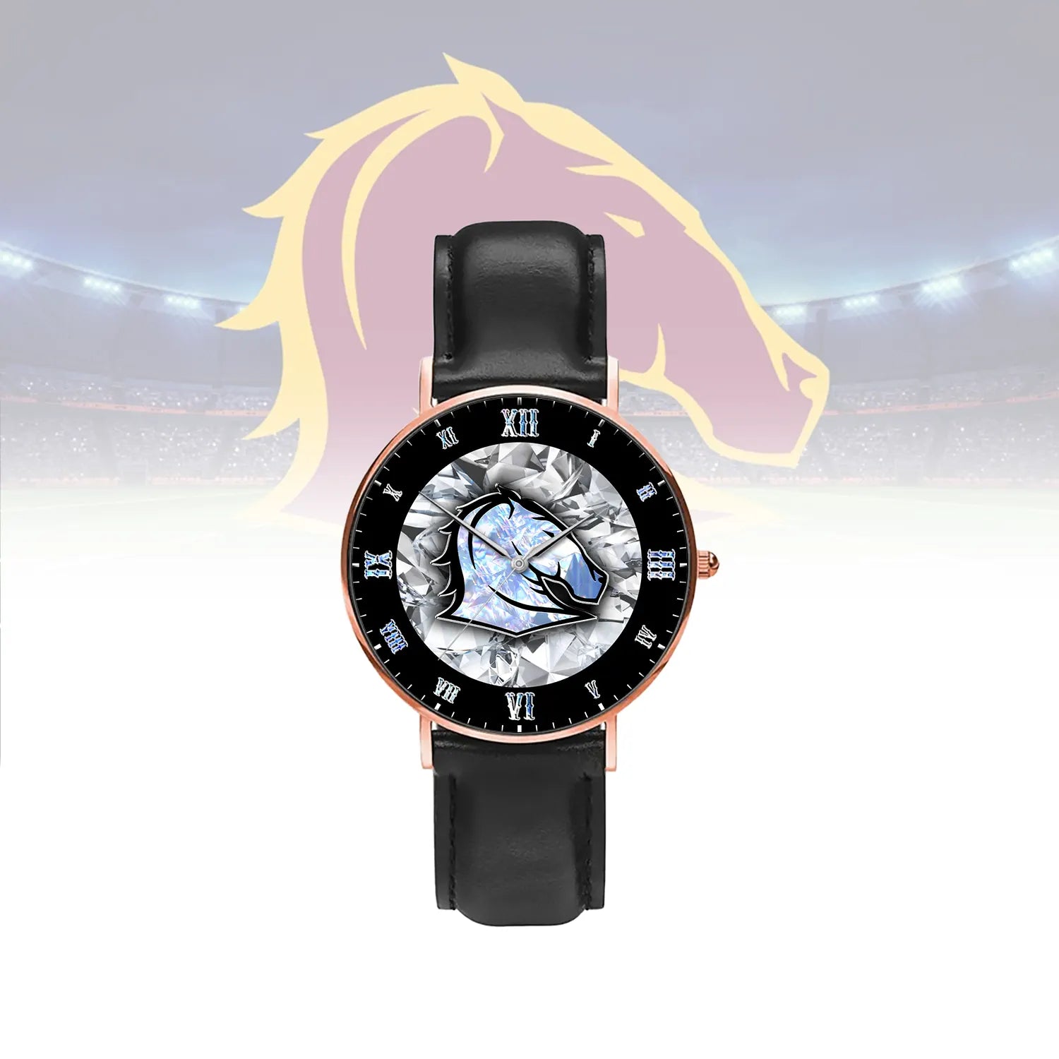 BRI Personalized Custom Stitched Leather Watch