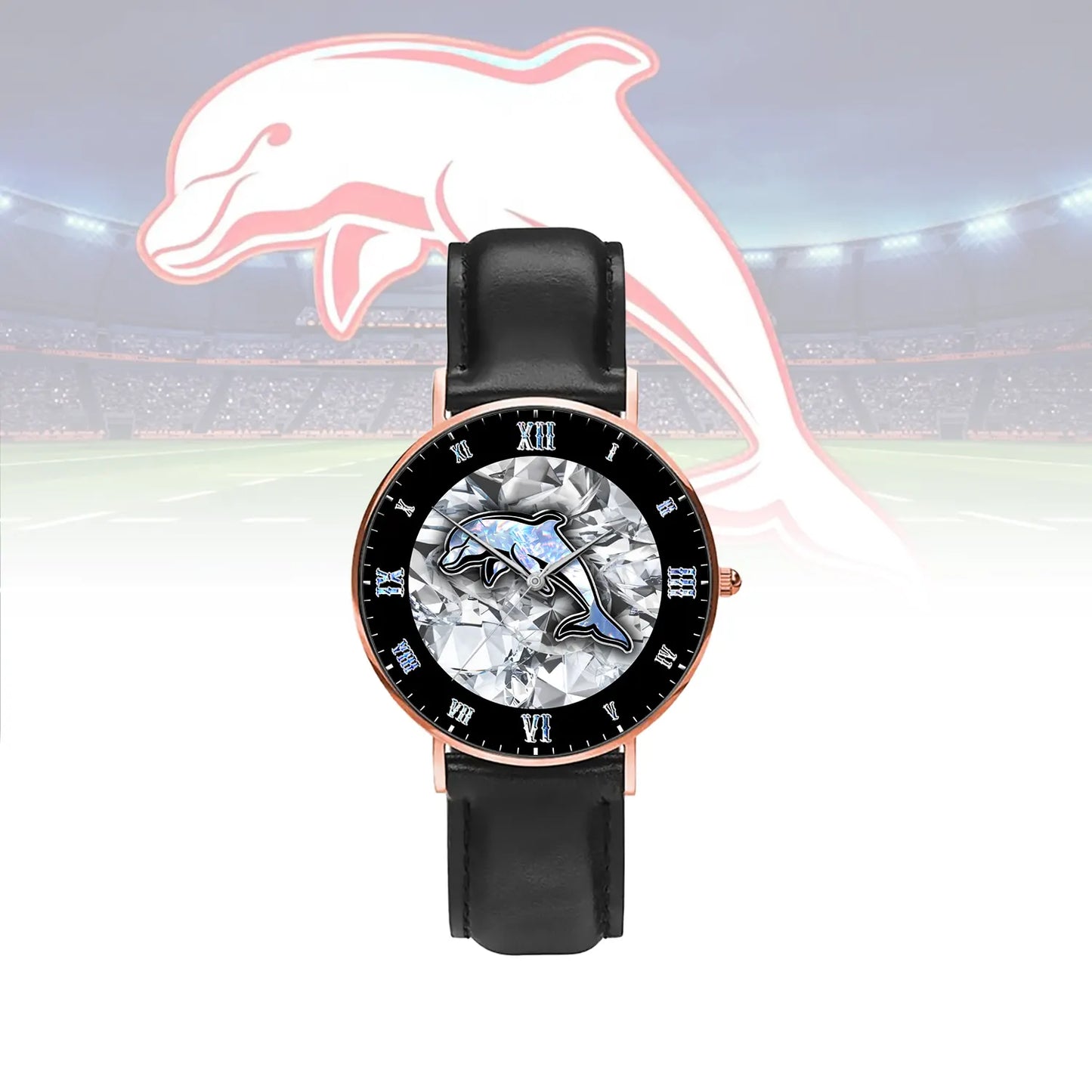 DOL Personalized Custom Stitched Leather Watch