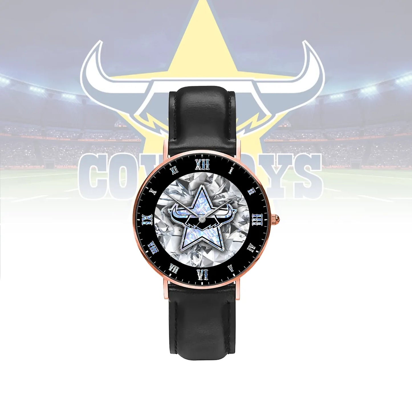 NQL Personalized Custom Stitched Leather Watch