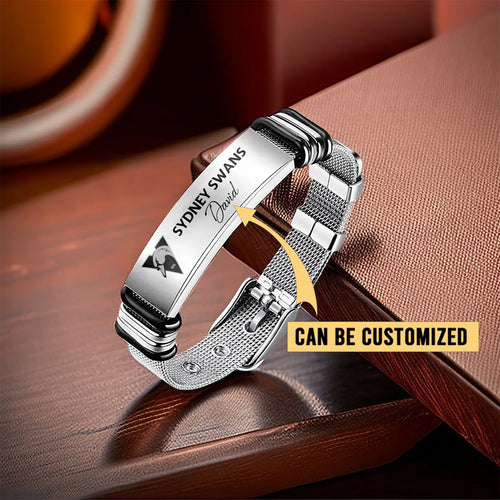 SS Personalized Custom Men’s Metal Bracelet
