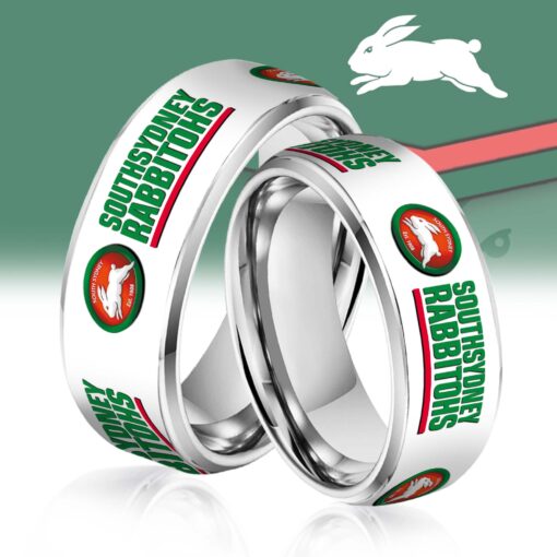 NRL Silver Tungsten Rings Gift For Fans 22