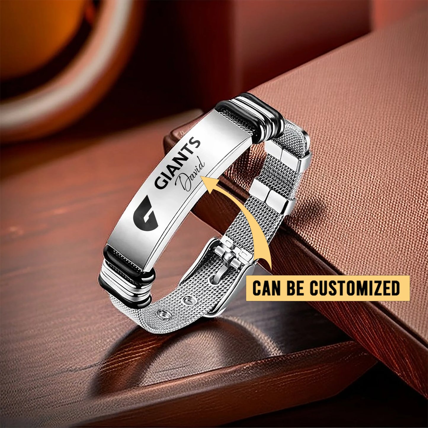 GWS Personalized Custom Men’s Metal Bracelet