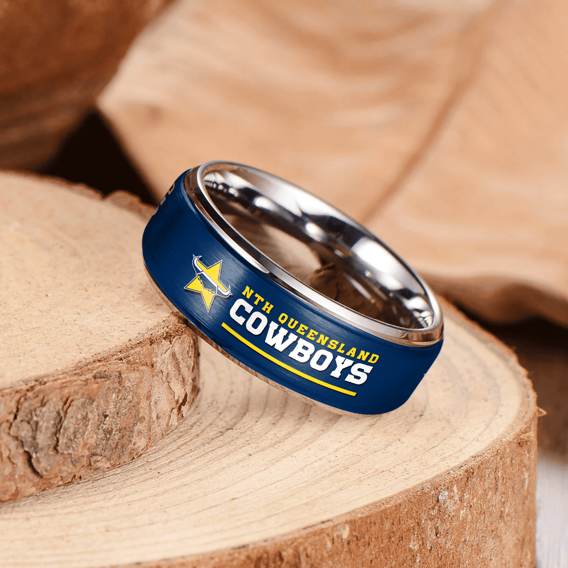 NRL Silver Tungsten Rings Gift For Fans 8