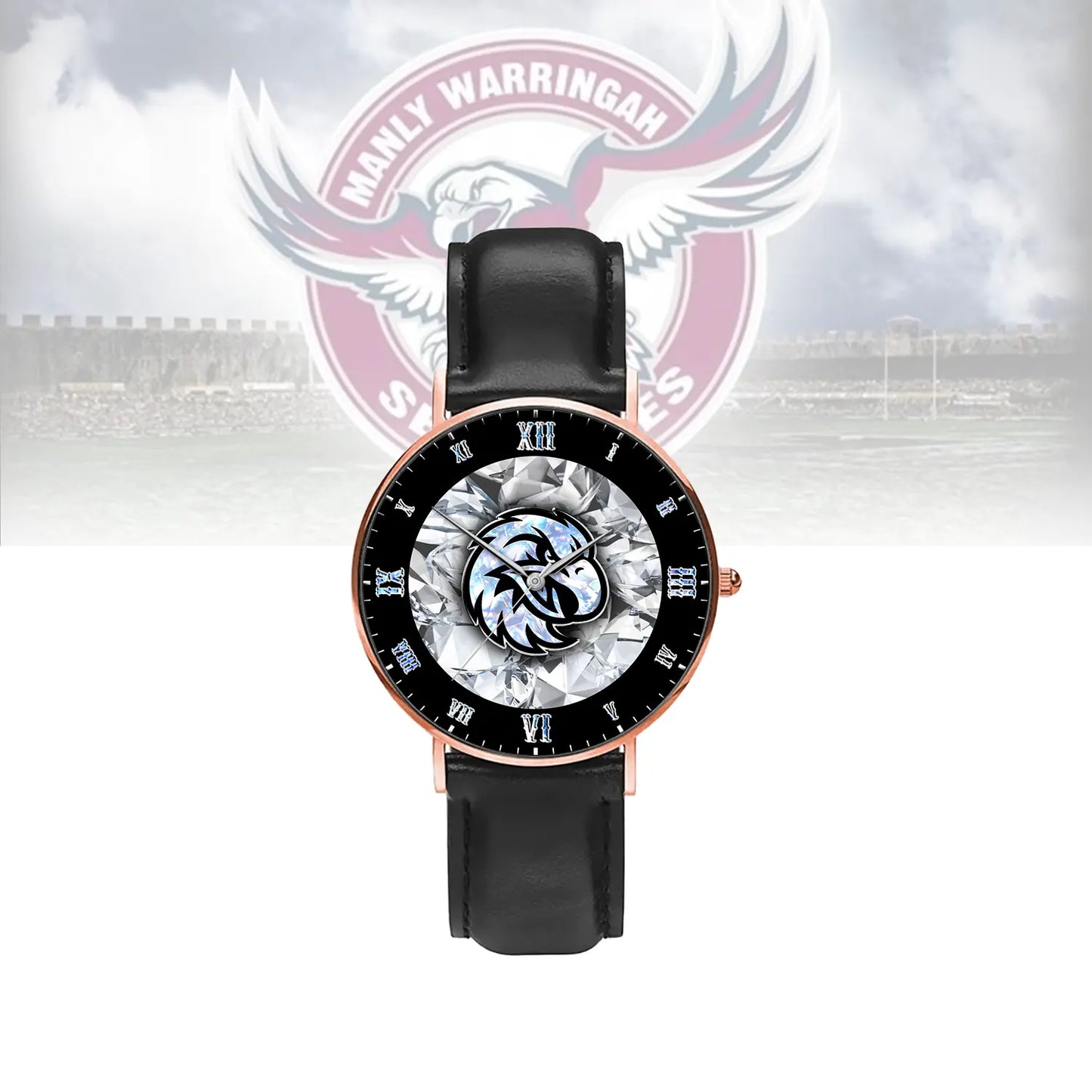 MAN Personalized Custom Stitched Leather Watch