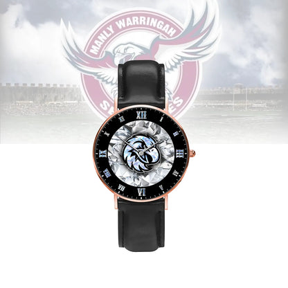 MAN Personalized Custom Stitched Leather Watch