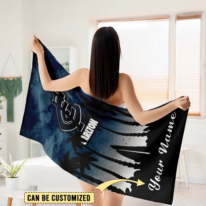 CAR Personalized Custom Pool Travel Beach and Bath Towels