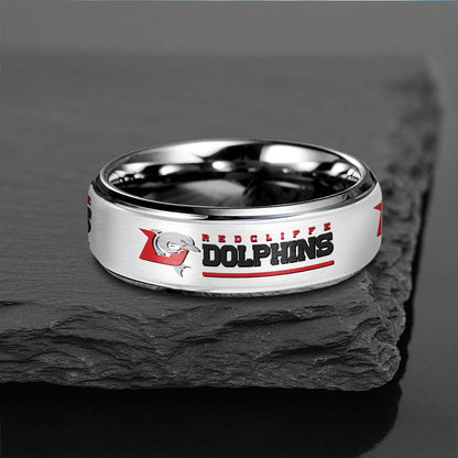 NRL Silver Tungsten Rings Gift For Fans 10