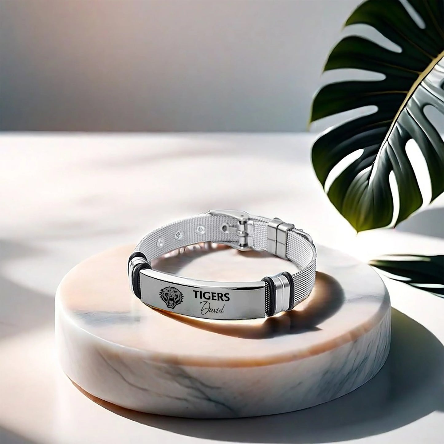 WST Personalized Custom Men's Metal Bracelet