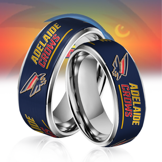AFL Silver Tungsten Rings Gift For Fans 13