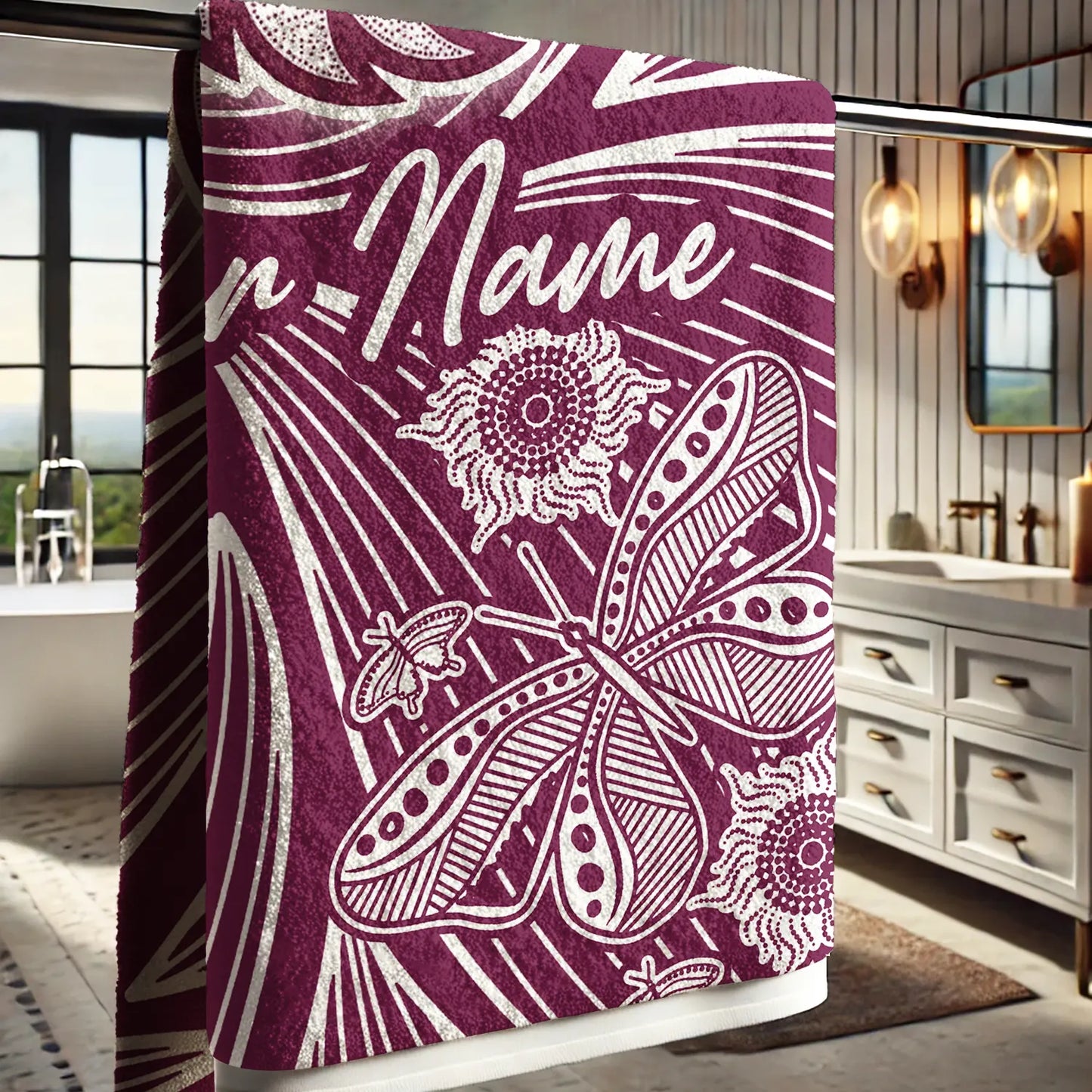 MAN Personalized Custom Pool Travel Beach and Bath Towels 9