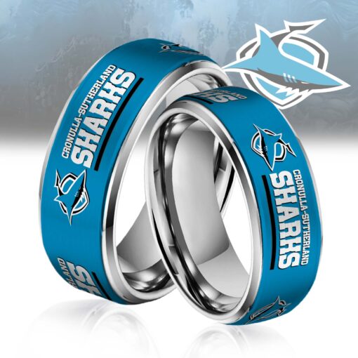 NRL Silver Tungsten Rings Gift For Fans 19