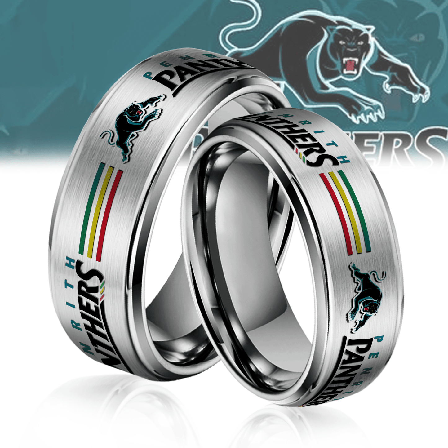 NRL Silver Tungsten Rings Gift For Fans 9