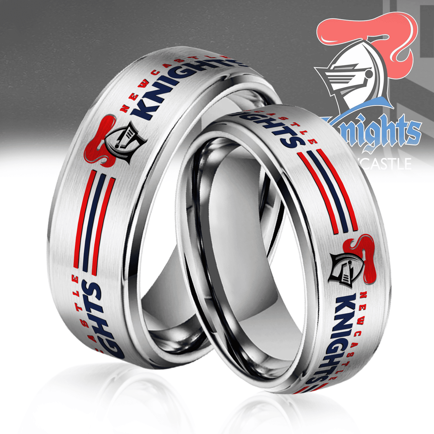 NRL Silver Tungsten Rings Gift For Fans 5