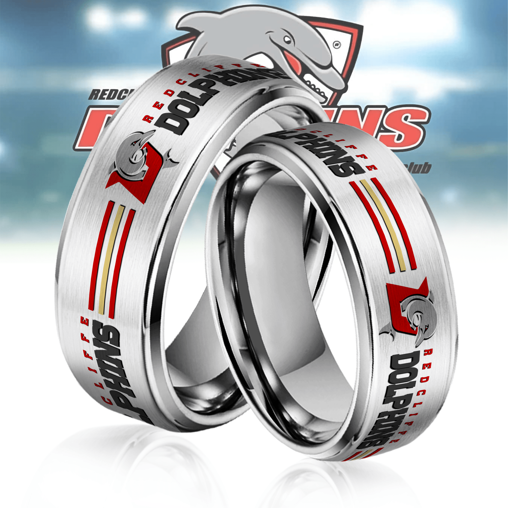 NRL Silver Tungsten Rings Gift For Fans 17