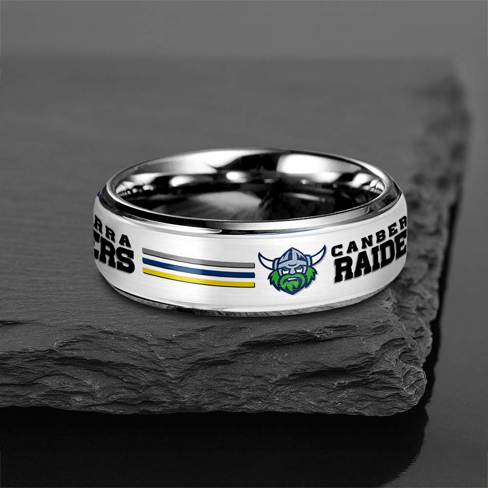 NRL Silver Tungsten Rings Gift For Fans 29