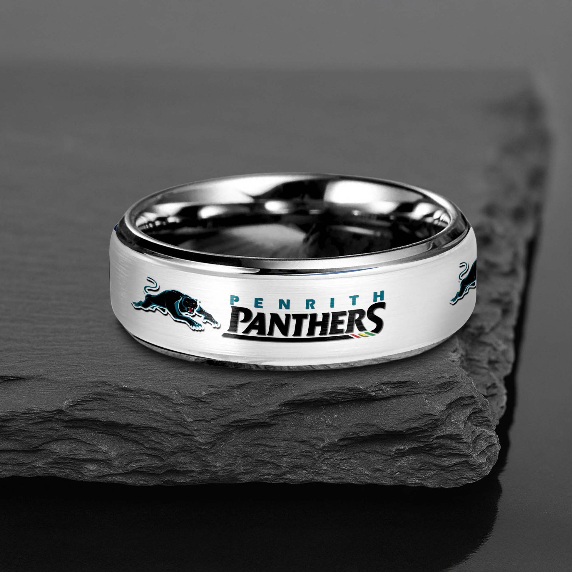 NRL Silver Tungsten Rings Gift For Fans 15