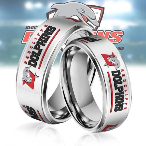 NRL Silver Tungsten Rings Gift For Fans 10