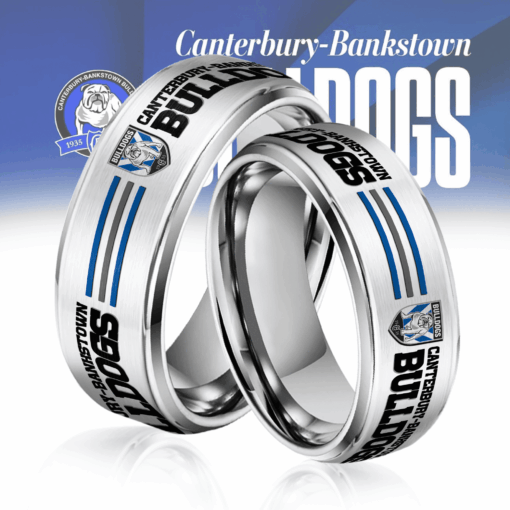 NRL Silver Tungsten Rings Gift For Fans 31