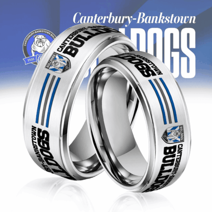 NRL Silver Tungsten Rings Gift For Fans 31
