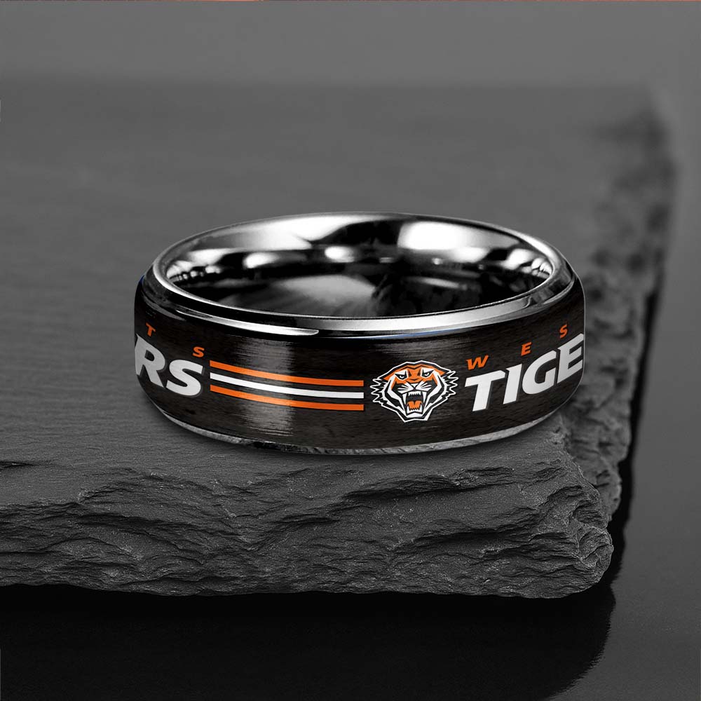 NRL Silver Tungsten Rings Gift For Fans 3