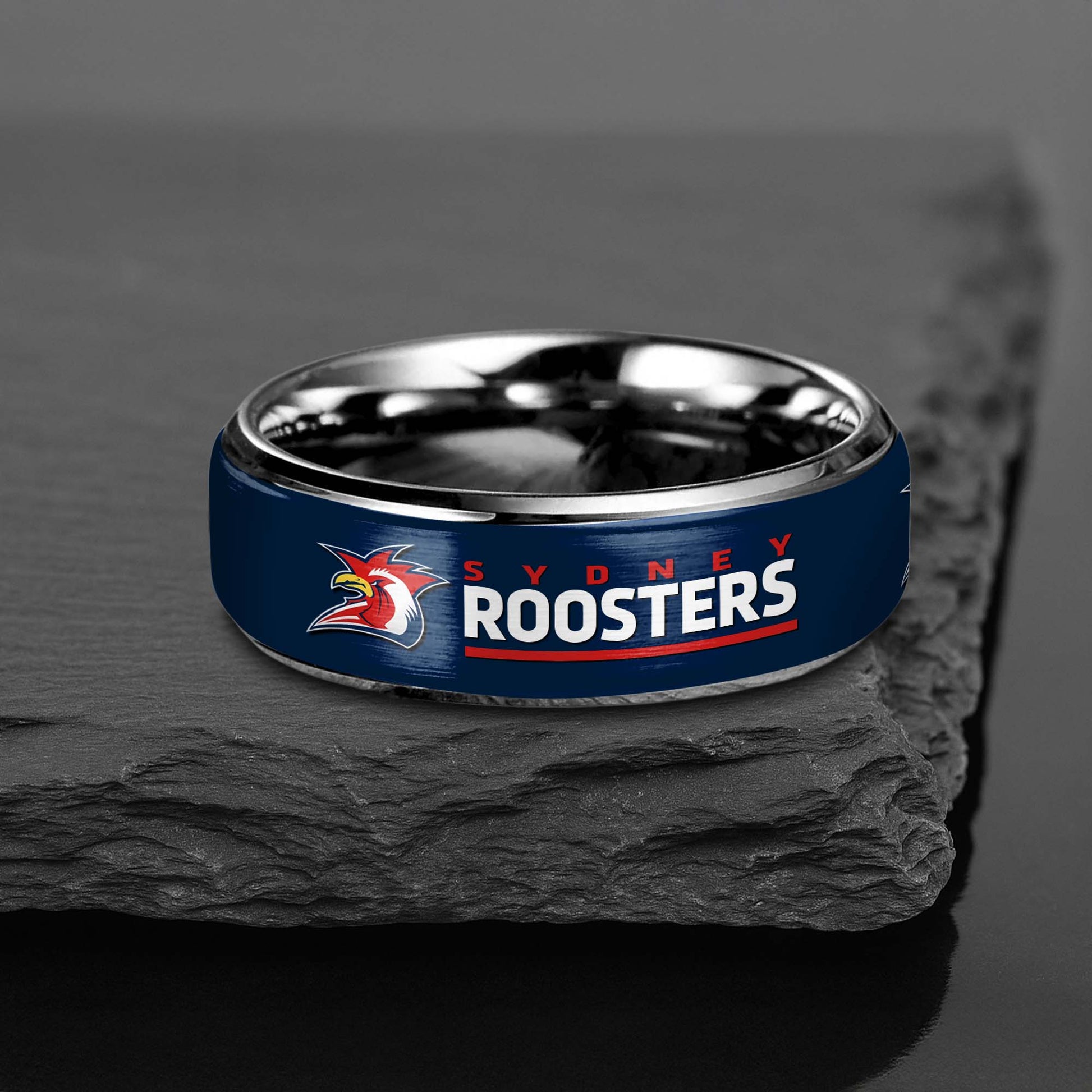NRL Silver Tungsten Rings Gift For Fans 27