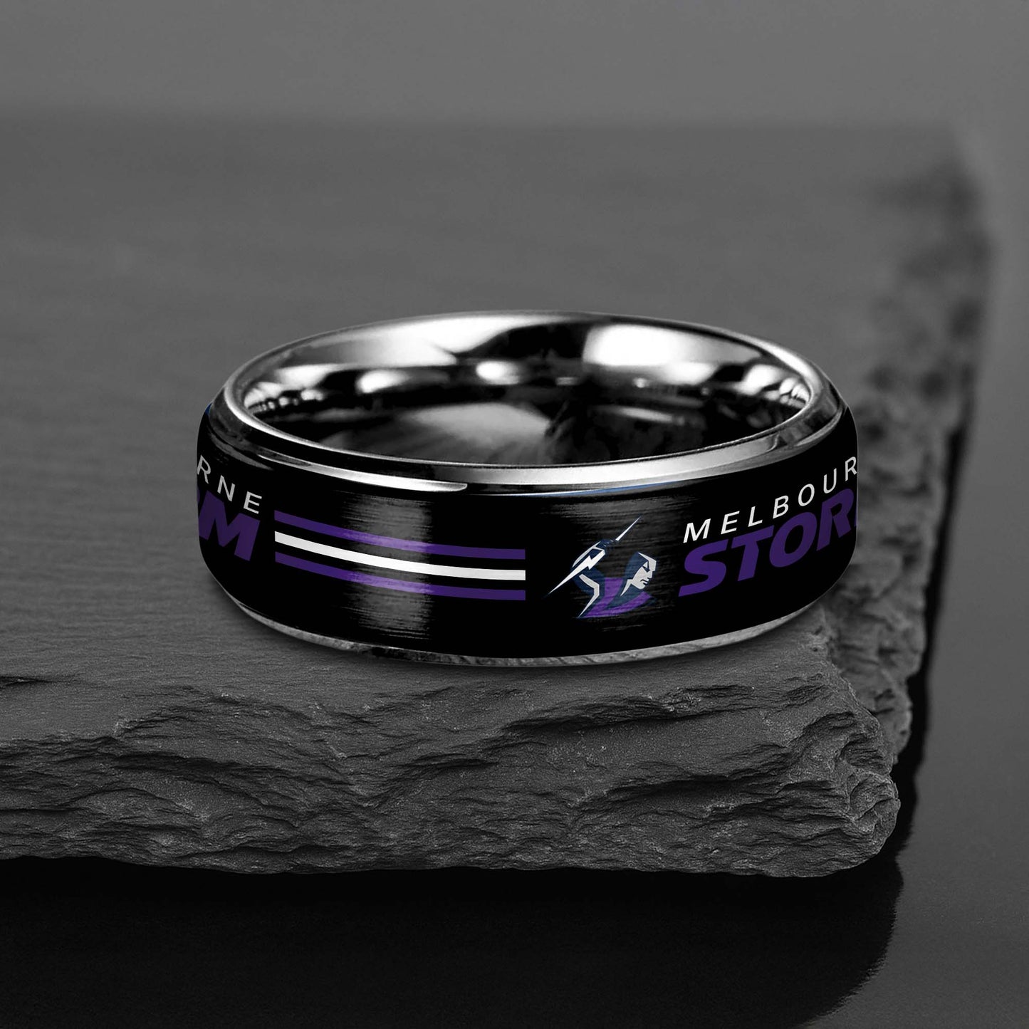 NRL Silver Tungsten Rings Gift For Fans 30