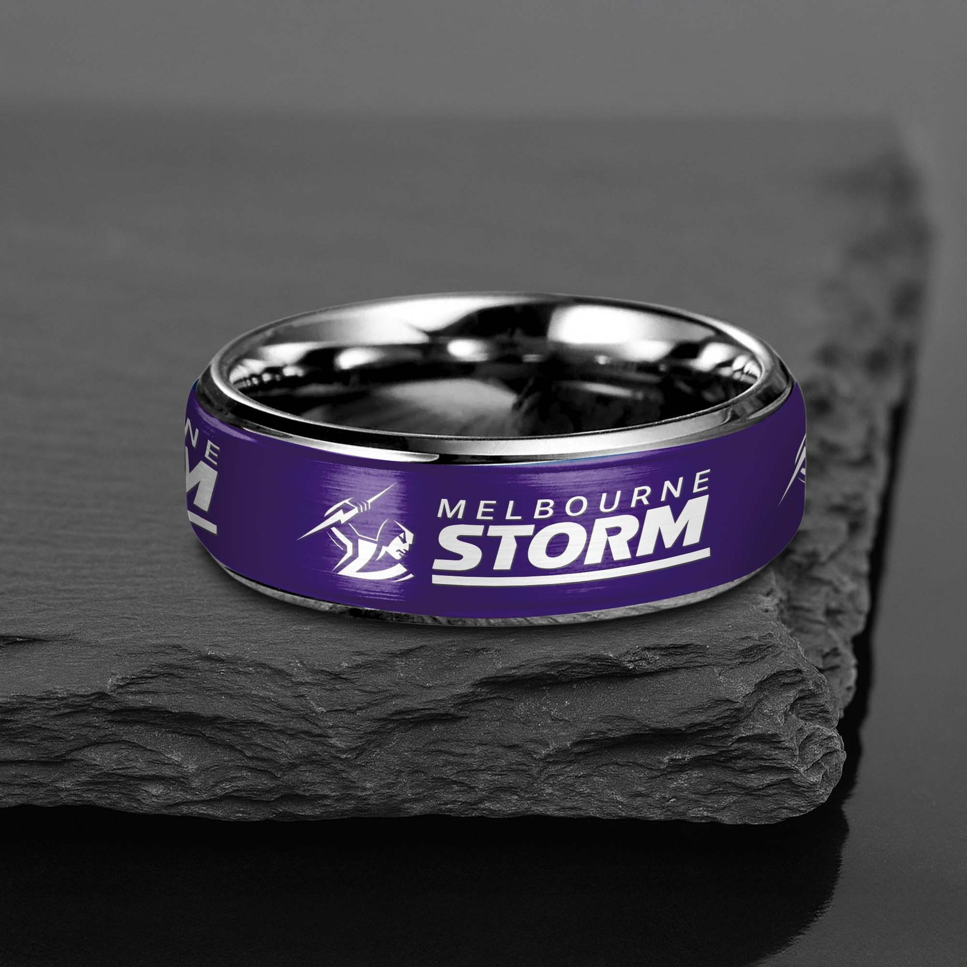 NRL Silver Tungsten Rings Gift For Fans 26