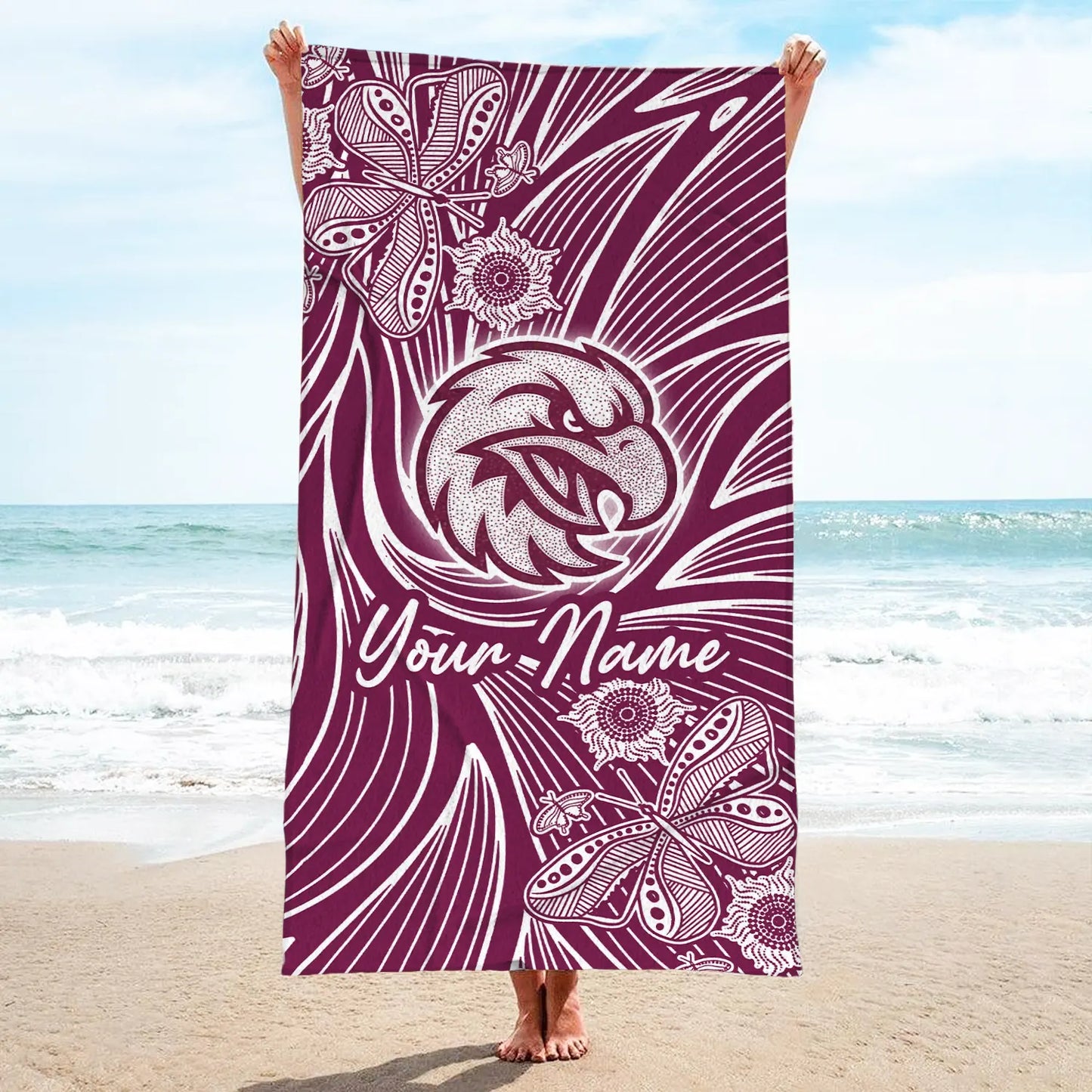 MAN Personalized Custom Pool Travel Beach and Bath Towels 9