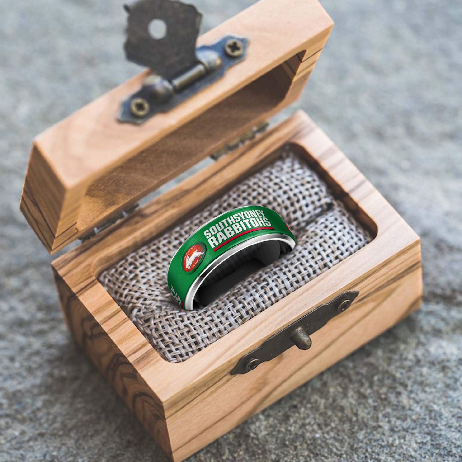 NRL Silver Tungsten Rings Gift For Fans 22