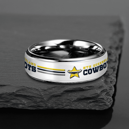 NRL Silver Tungsten Rings Gift For Fans 14