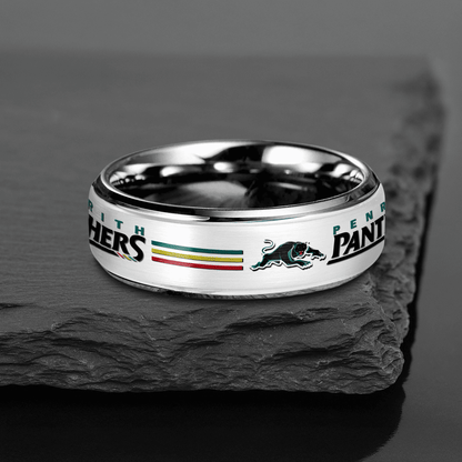 NRL Silver Tungsten Rings Gift For Fans 9
