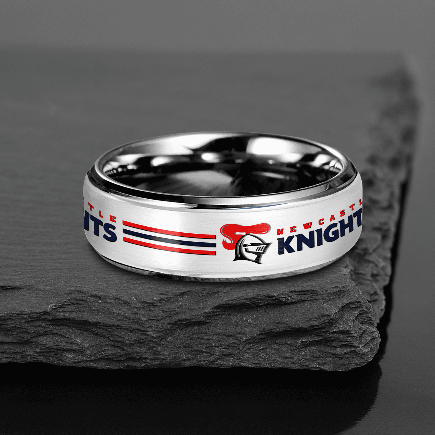 NRL Silver Tungsten Rings Gift For Fans 5