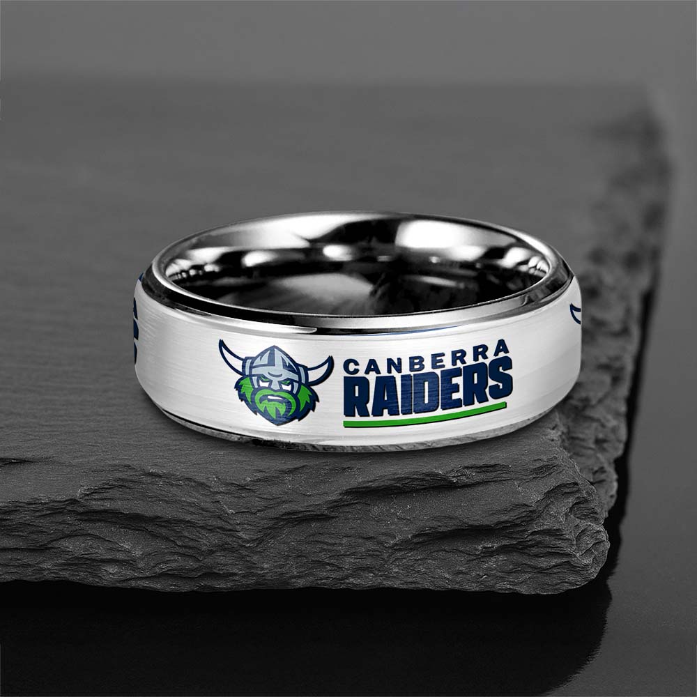 NRL Silver Tungsten Rings Gift For Fans 25
