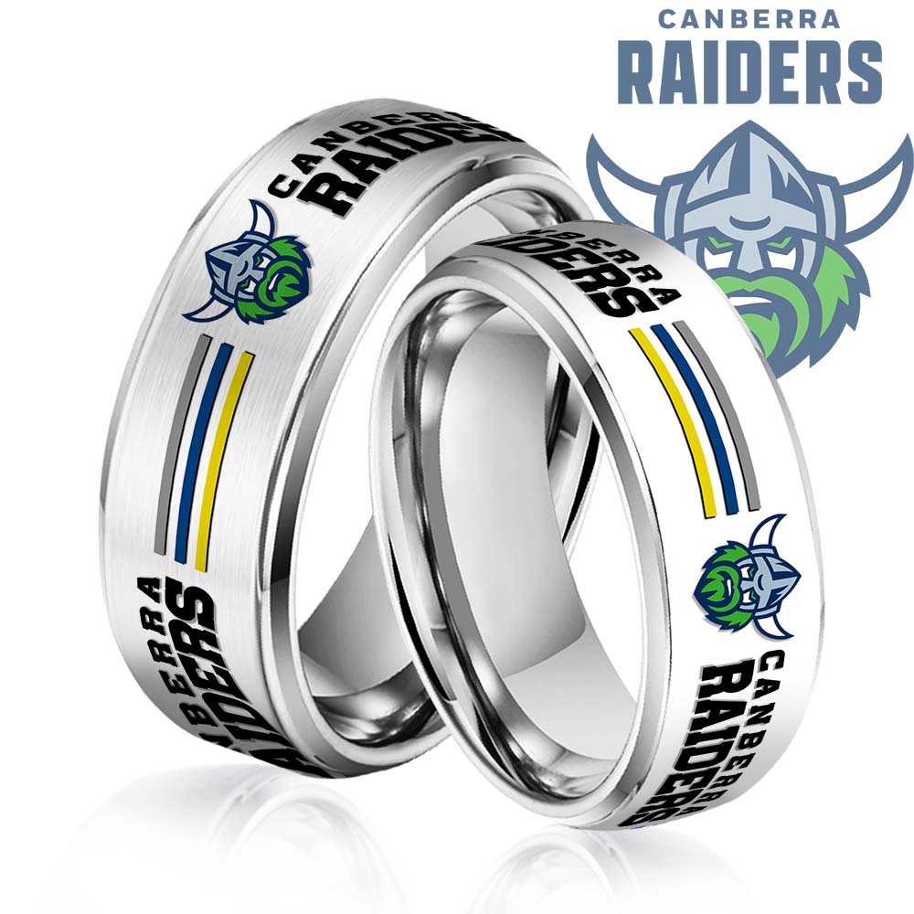 NRL Silver Tungsten Rings Gift For Fans 29