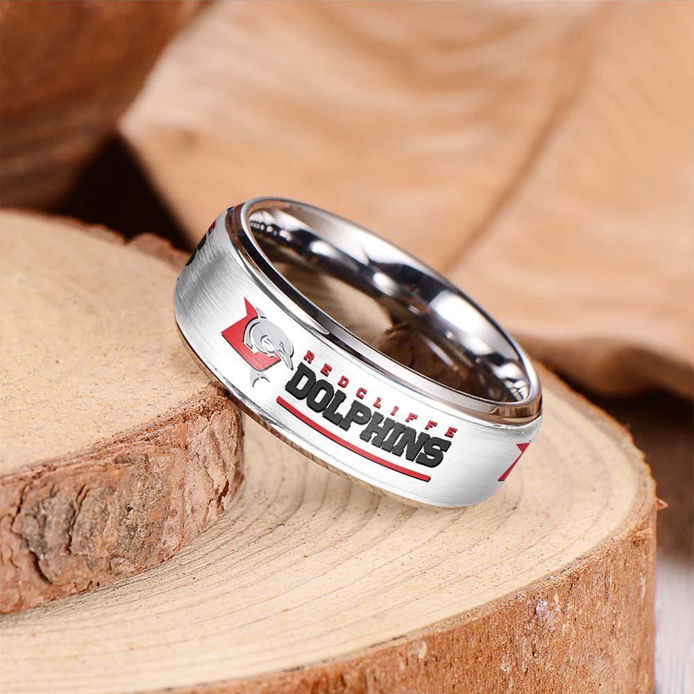 NRL Silver Tungsten Rings Gift For Fans 10